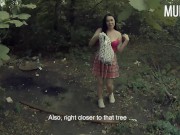 Развел студентку на интимные фотки и выебал в лесу || Часть 1 || Murstar 8/16