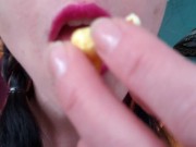 SFW Mouth Eating Popcorn 3/16