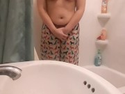 Pee desperation and orgasm in pjs (still haven't peed, cum see me in the morning) 15/16
