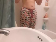 Pee desperation and orgasm in pjs (still haven't peed, cum see me in the morning) 9/16