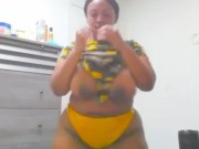 Ebony Bbw yellow ass 10/16