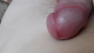 Russian guy cums a lot. Close up