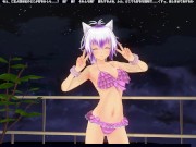 3D HENTAI Girl in pink seductively masturbates in the bathroom 2/16