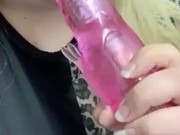 sucking my dildo leads to pussy fun 3/16