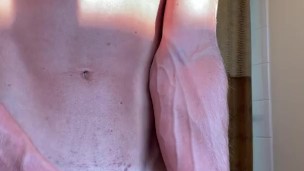 Jerking before a shower