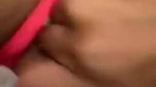 Petite Asian girl fingers herself