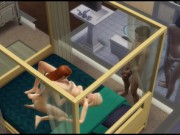 Sex orgy of students in a hostel. Swinger Party | pc gameplay 11/16