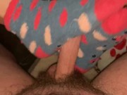 Netflix & Chill Footjob Fun! She Uses Her Fuzzy Socks to Make Me Cum! 6/16