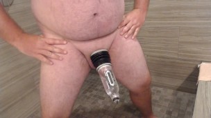 Trying out the bathmate hydro penis pump (ending got cut out)