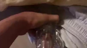 Teen uses fleshlight for the first time