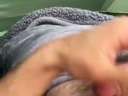 Jacking My Restored Foreskin In Tent