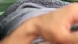 Jacking My Restored Foreskin In Tent