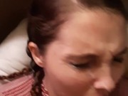 Huge facial for Goth Teen (cumhater) 16/16