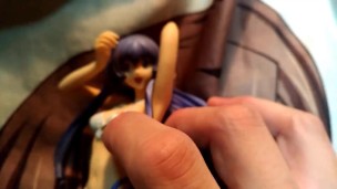 白ビキニフィギュアにぶっかけ顔射オナニーキモオタク男の喘ぎ声あり【機動戦艦ナデシコ ミスマル・ユリカ 】