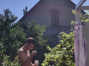 After showering in the garden. 11/16