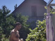 After showering in the garden. 12/16