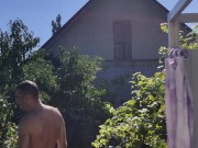 After showering in the garden. 13/16