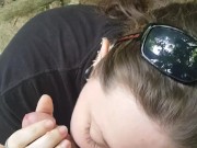 Sexy Girlfriend Sucks Me off in the Woods 14/16