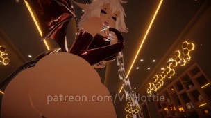 Hot Chained Up Slave Succubus Devil Rides Your Face (POV Lap Dance) BDSM