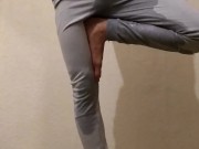 Hot Guy Wets Himself During Yoga
