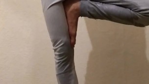 Hot Guy Wets Himself During Yoga