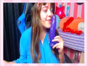 kawaii girl toy in mouth ♥