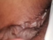 Horny Latina playing with her wet creamy pussy