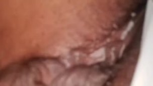 Horny Latina playing with her wet creamy pussy