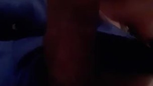 For close-up lovers. Jerking off his hard, hard cock. Lick him.