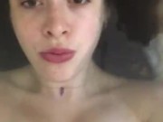 Girl being dirty in bathtub thinking about her master  1/16