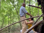 Woman jogging desperate to eat dick in park 4/16