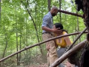 Woman jogging desperate to eat dick in park 8/16