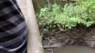 Eddie De Luca Pisses In River