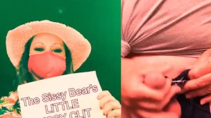 The Sissy Bear plays a Game with his sissy clit you can too
