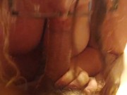 Deep throating Husbands big dick 15/16