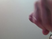 Masturbation (Undershot view) with CUMSHOT 