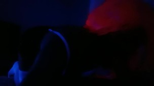 Sucking under blacklight 