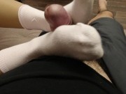 MISTRESS MASTURBATION IN SOCKS AND PANTYHOSE FETISH SLAVE 10/16