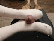 MISTRESS MASTURBATION IN SOCKS AND PANTYHOSE FETISH SLAVE 5/16