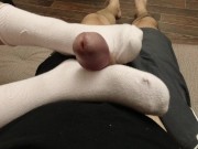MISTRESS MASTURBATION IN SOCKS AND PANTYHOSE FETISH SLAVE 7/16