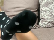 Sexy feet girl changes socks 15/16