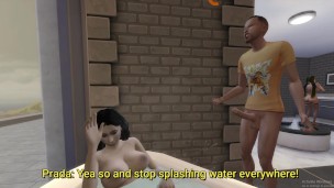 Cardi B Takes A Bath