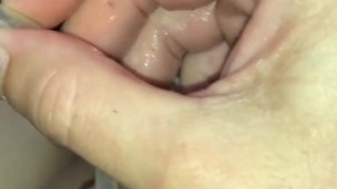 Bubbling Cum on My Cock