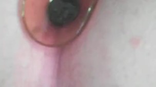 sexy black thong and bra with butt plug x