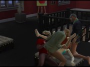 The girl accidentally entered the men's club. She was fucked by the whole company | porn games 11/16
