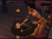 The girl accidentally entered the men's club. She was fucked by the whole company | porn games 6/16