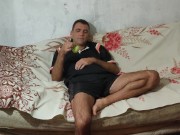 Eating a delicious apple is a pleasant activity. 1/16