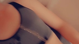 Cute trans pees on self :)