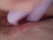 Hairy milf playing with pussy