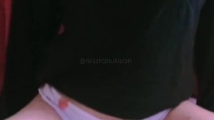 First video Amateur girl Humping on my pillow with kawaii stuff redhead with freckles